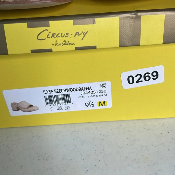 Circus NY By Sam Edelman Ilyse Platform Sandal in Bleached Beechwood, Sz 9.5 - Picture 11 of 11